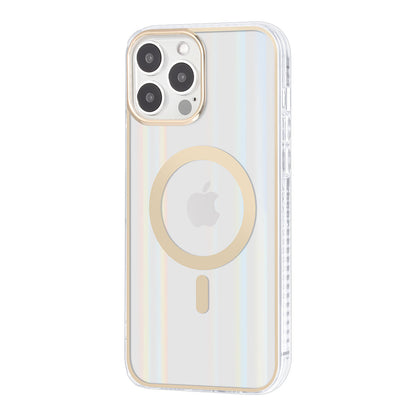 iPhone 12/12 PRO Backcover - Magsafe Compatible - Transparant Goud
