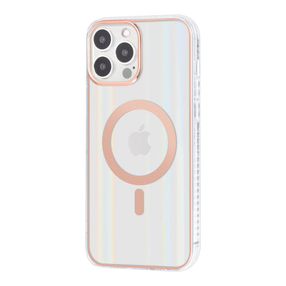 iPhone 12/12 PRO Backcover - Magsafe Compatible - Transparant Rose Goud