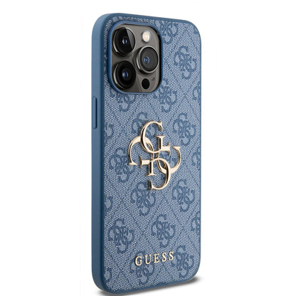 Guess iPhone 15 PRO MAX Backcover - Big 4G Metal Logo - Blauw