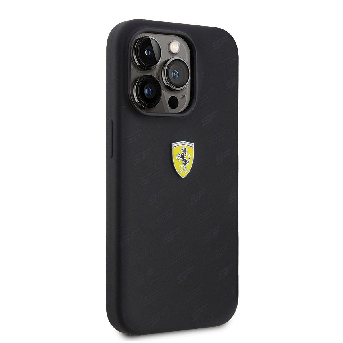 Ferrari iPhone 15 PRO Backcover - All Over SF - Zwart