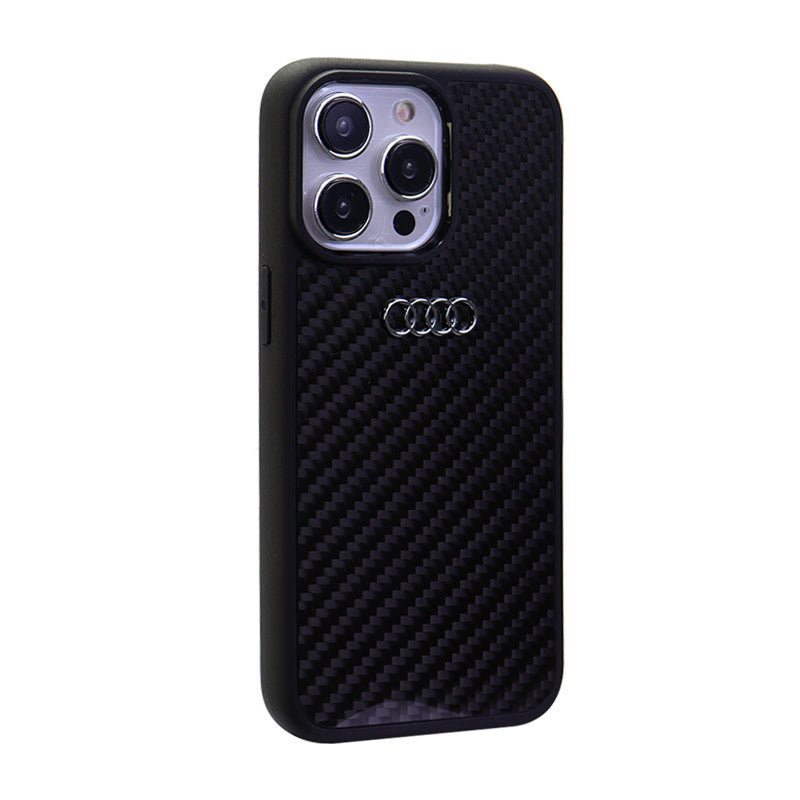 Audi iPhone 15 PRO MAX Backcover R8 Serie - Zwart