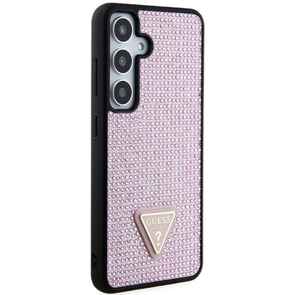 Guess Samsung S24 Backcover - Pink Rhinestone