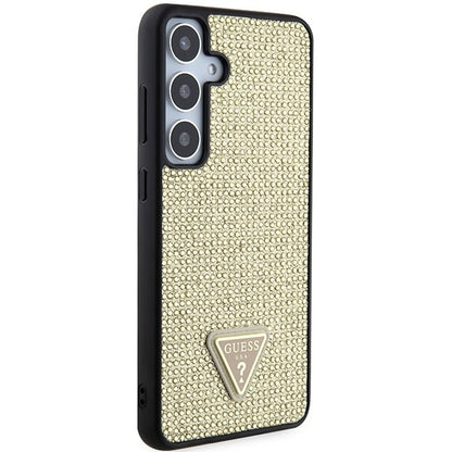 Guess Samsung S24 Backcover - Gold Rhinestone