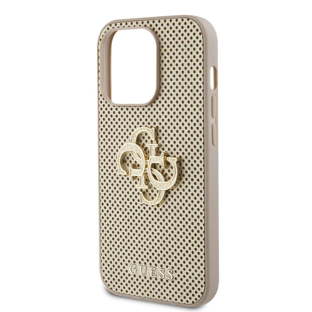 Guess iPhone 15 PRO MAX Backcover - Big 4G Metal Logo - Goud