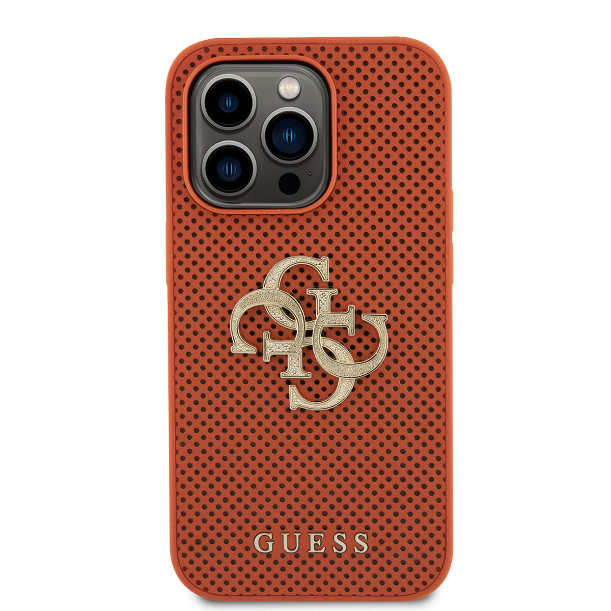 Guess iPhone 15 PRO MAX Backcover - Big 4G Metal Logo - Oranje