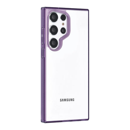 Samsung S24 Ultra Backcover - Transparant/Paars