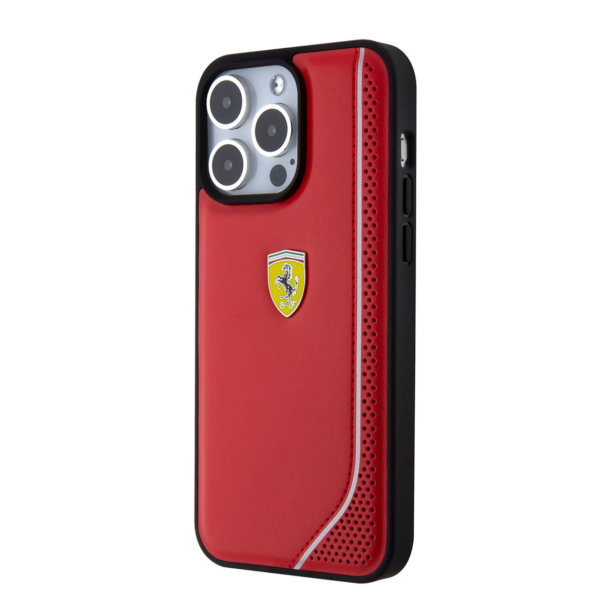 Ferrari iPhone 15 PRO Backcover - Reflective - Rood