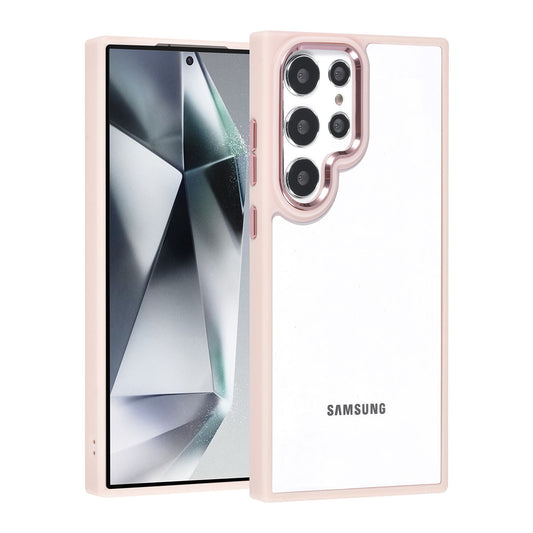 Samsung S24 Ultra Backcover - Transparant/Roze