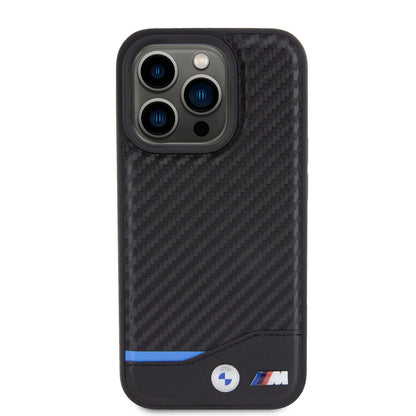 BMW iPhone 15 PRO Backcover - Carbon - Zwart