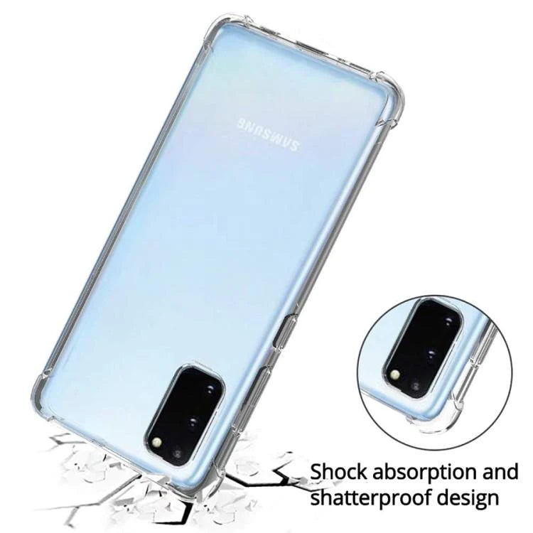 Samsung S20 Antishock hoesje - TPU Backcover - Transparant