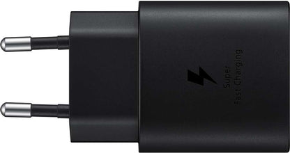 Origineel Samsung Universele USB-C adapter Snellader (25W) - Zwart