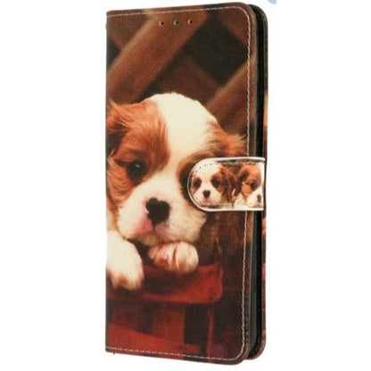 iPhone X/XS Booktype hoesje - Puppy - Pasjeshouder - Magneetsluiting