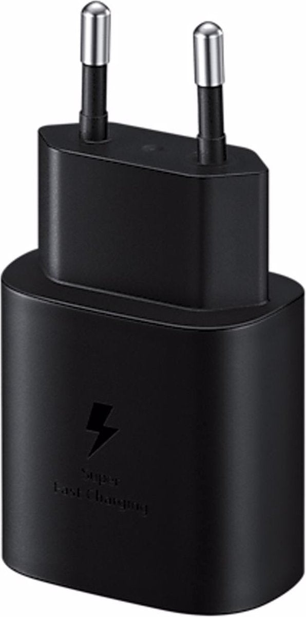Origineel Samsung Universele USB-C adapter Snellader (25W) - Zwart