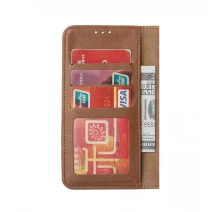 iPhone 12 Mini Bookcase voor 2 pasjes - Magneetsluiting - Bruin
