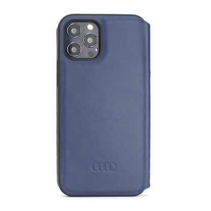 Audi iPhone 13 PRO Bookcase met magneetsluiting - Q8 Serie - Genuine - Blauw