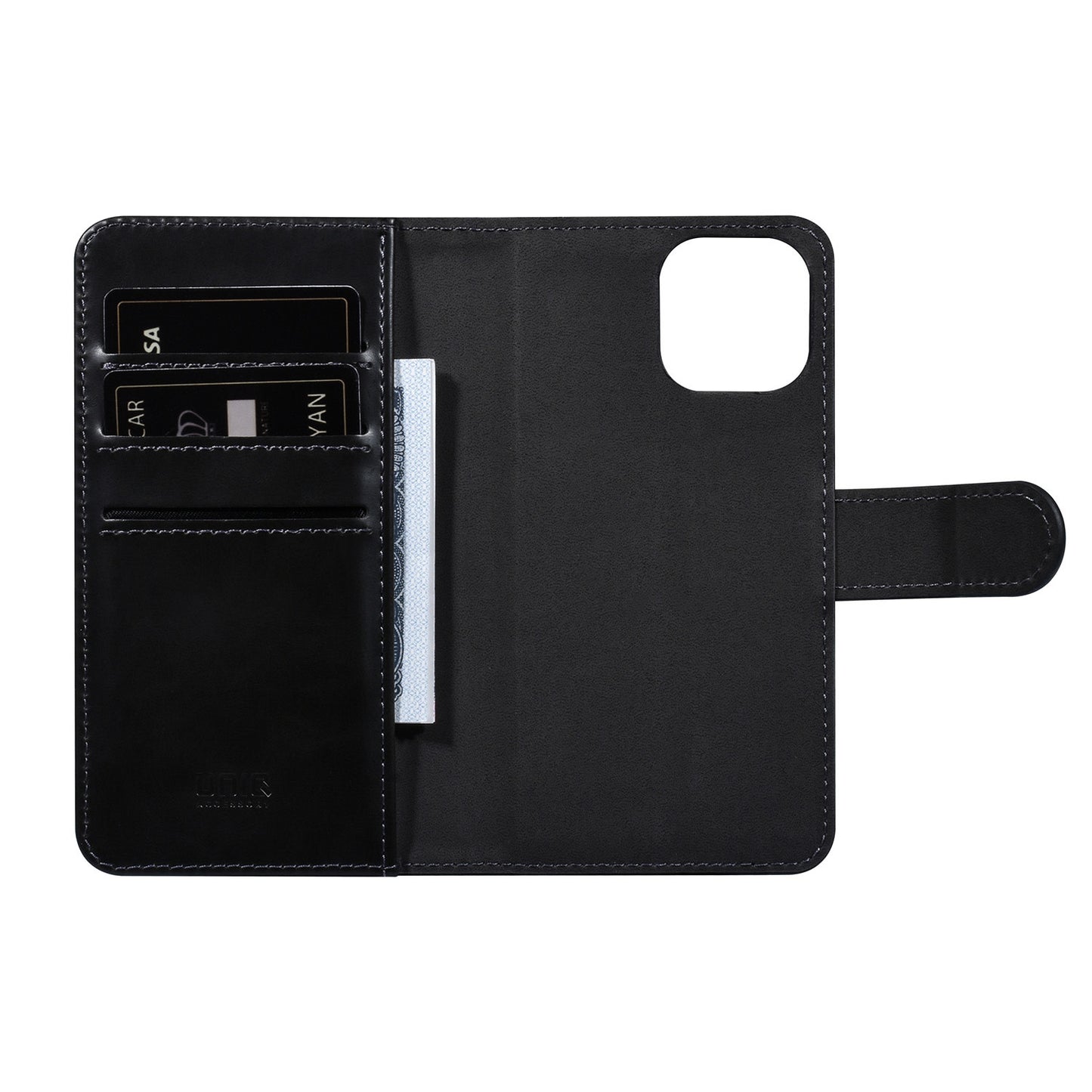 iPhone 13 Mini Luxe Bookcase magnetisch uitneembaar 2-in-1 - Zwart