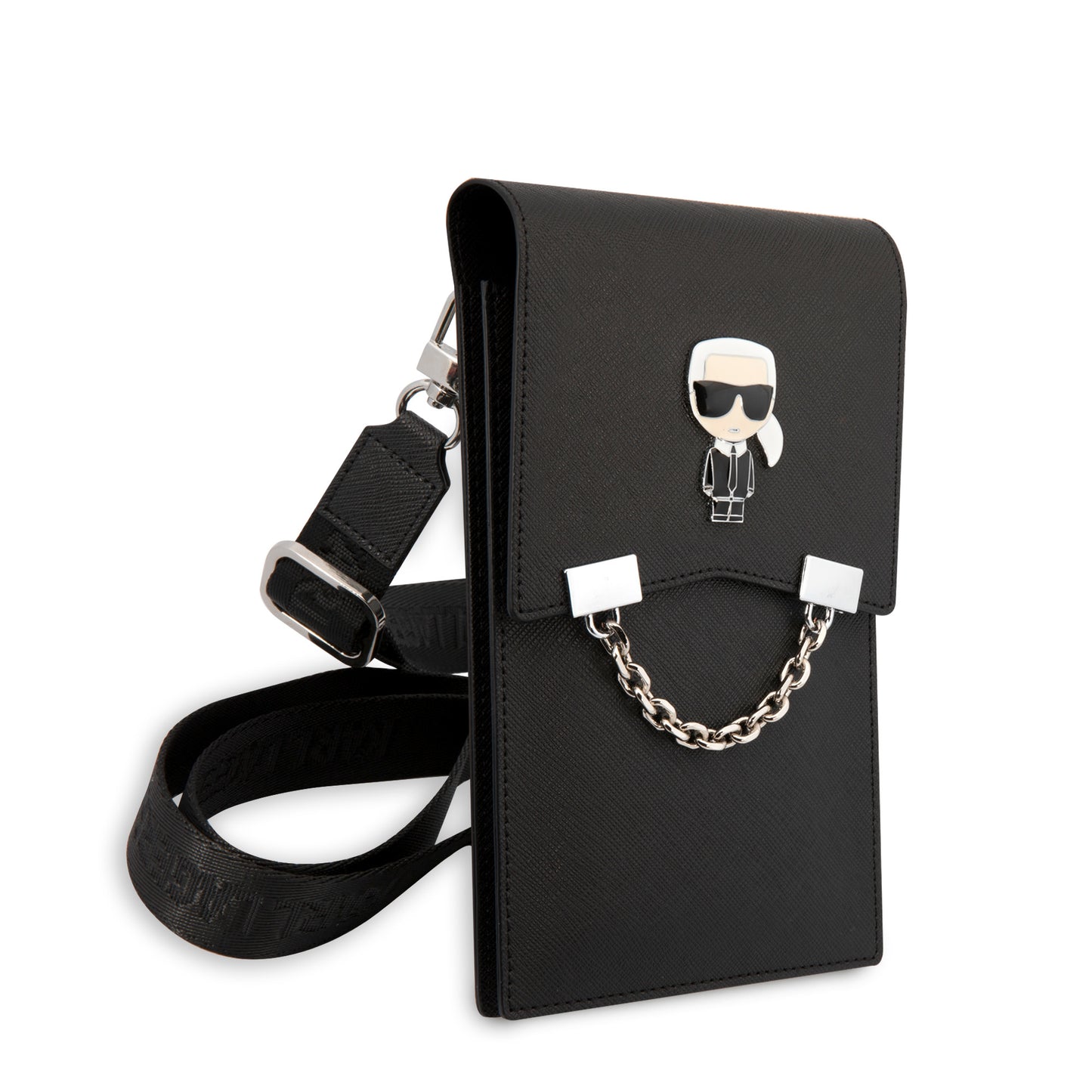 Karl Lagerfeld universele telefoontas - With Chain - Zwart
