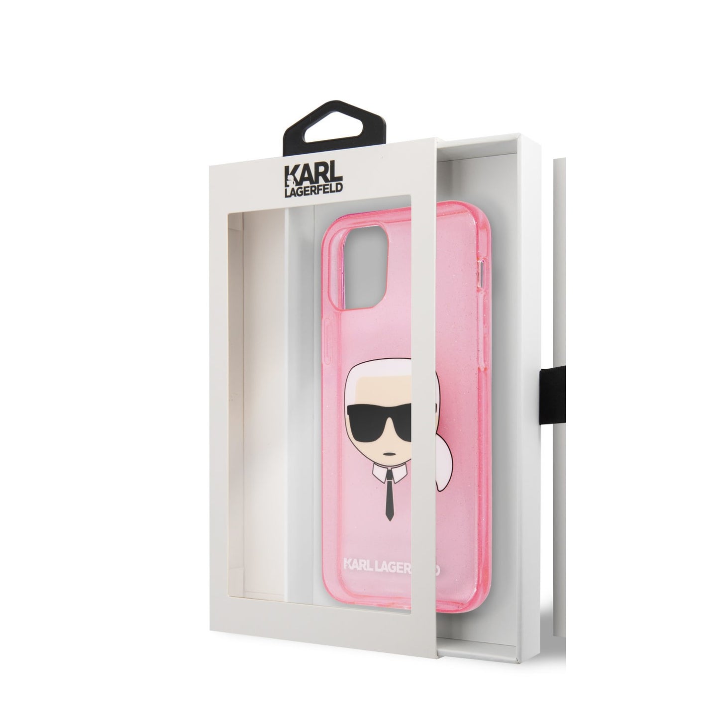 Karl Lagerfeld iPhone 13 Mini Backcover - Karl - Transparant Roze
