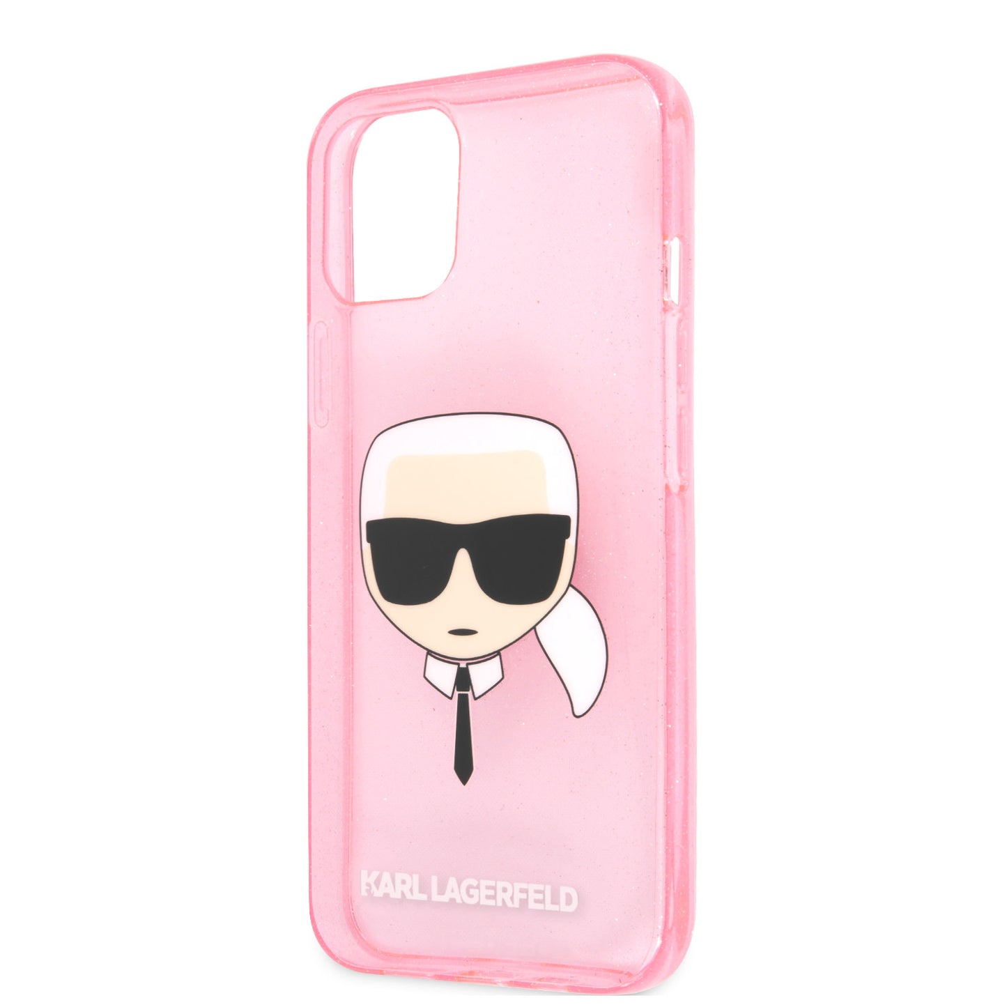 Karl Lagerfeld iPhone 13 Mini Backcover - Karl - Transparant Roze