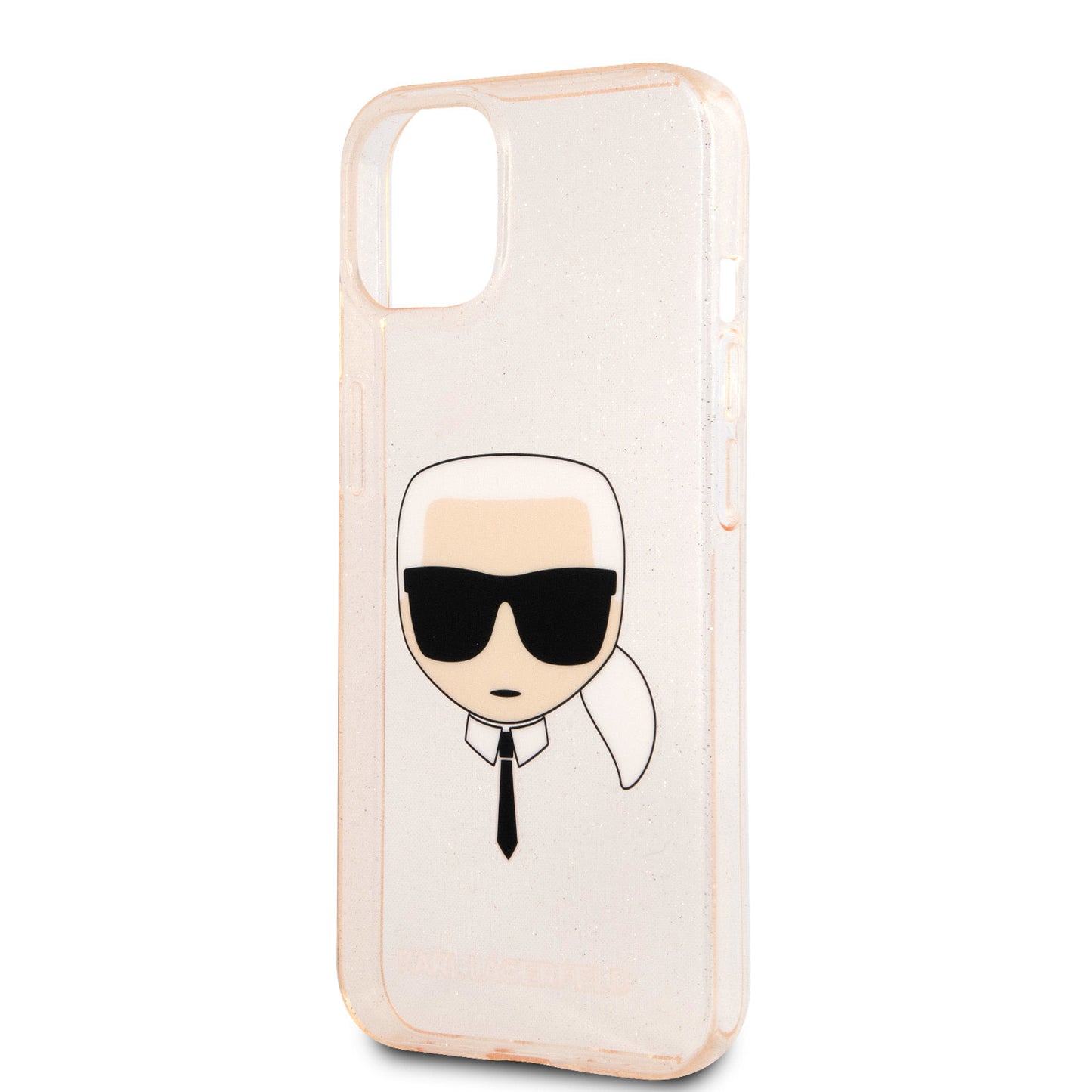 Karl Lagerfeld iPhone 13 Mini Backcover - Karl - Transparant Goud