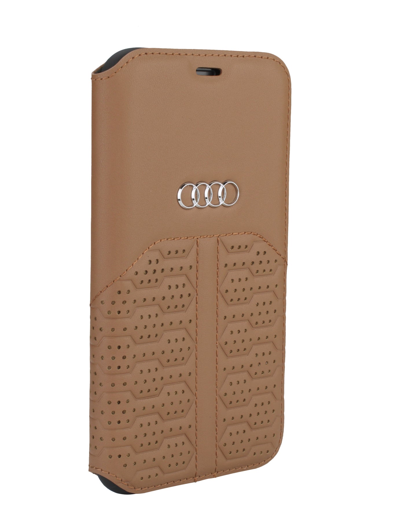 Audi Leren Bookcase voor iPhone 12 PRO MAX - Magneetsluiting - A6 Serie - Bruin