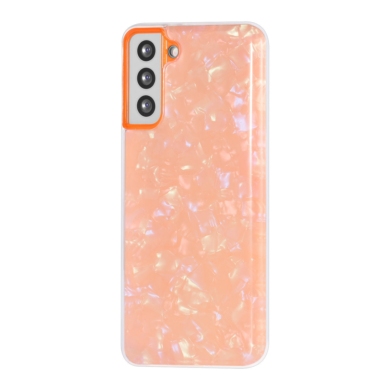 Samsung S21 Plus Backcover - Popsocket - Oranje