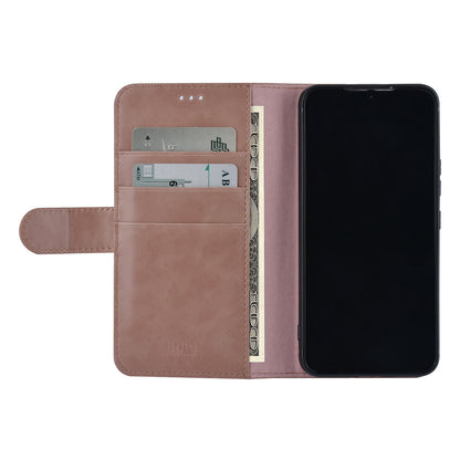 Samsung S22 Luxe Bookcase met 3 Pasjeshouders - Magneetsluiting - Roze