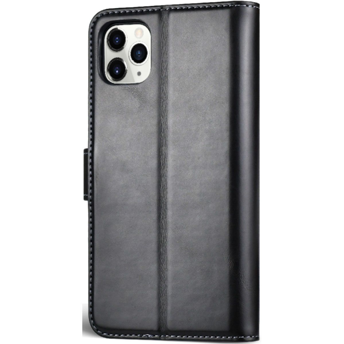 iPhone 13 Luxe Bookcase voor 3 Pasjes - Magneetsluiting - Zwart