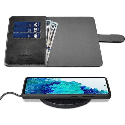 Samsung S20 Plus Premium Bookcase 2-in-1 magnetisch uitneembaar - Zwart