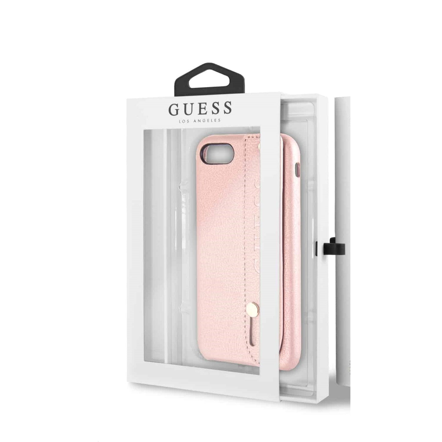 Guess Backcover met strap voor de iPhone SE (2022/2020) iPhone 8/ iPhone 7 - Roze
