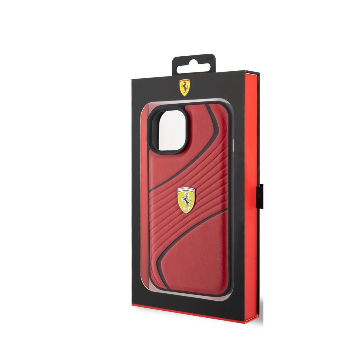 Ferrari iPhone 15 Backcover - Twist - Rood