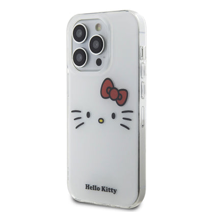 Hello Kitty iPhone 15 PRO MAX Backcover - Kitty Face - Wit