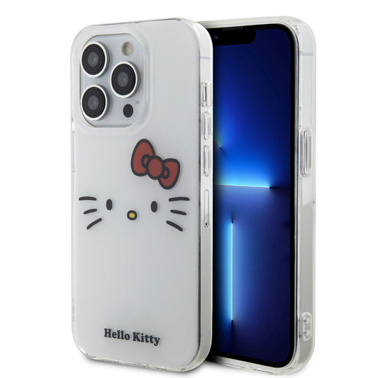 Hello Kitty iPhone 15 PRO Backcover - Kitty Face - Wit