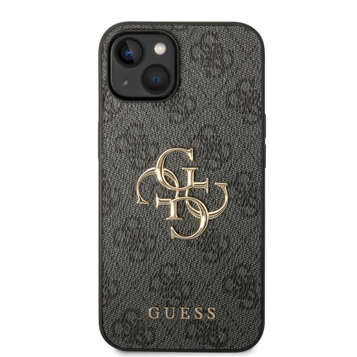 Guess iPhone 15 PLUS Backcover - Big 4G Metal Logo - Grijs