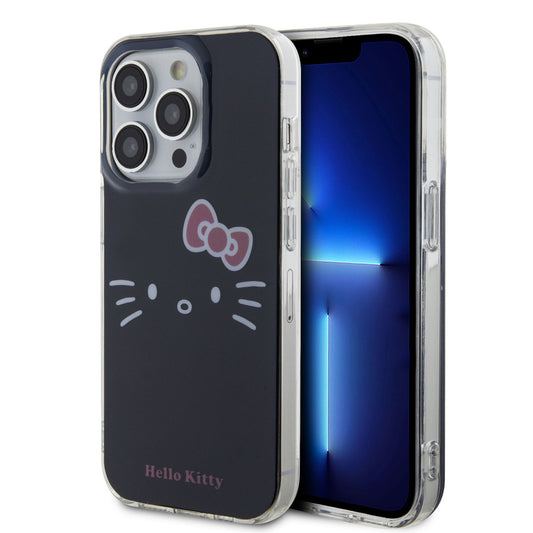 Hello Kitty iPhone 15 PRO MAX Backcover - Kitty Face - Zwart