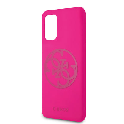 Guess Samsung S20 Plus Backcover - 4G Logo - Roze