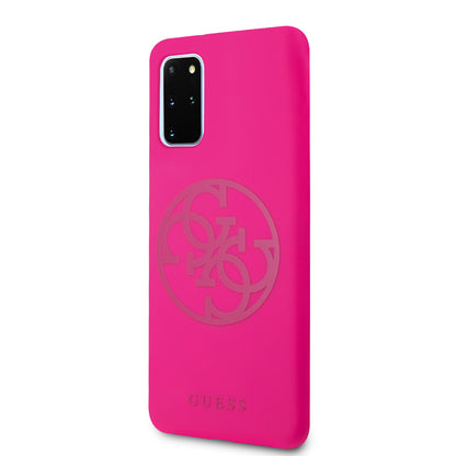 Guess Samsung S20 Plus Backcover - 4G Logo - Roze