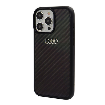 Audi iPhone 15 PRO Backcover R8 Serie - Zwart