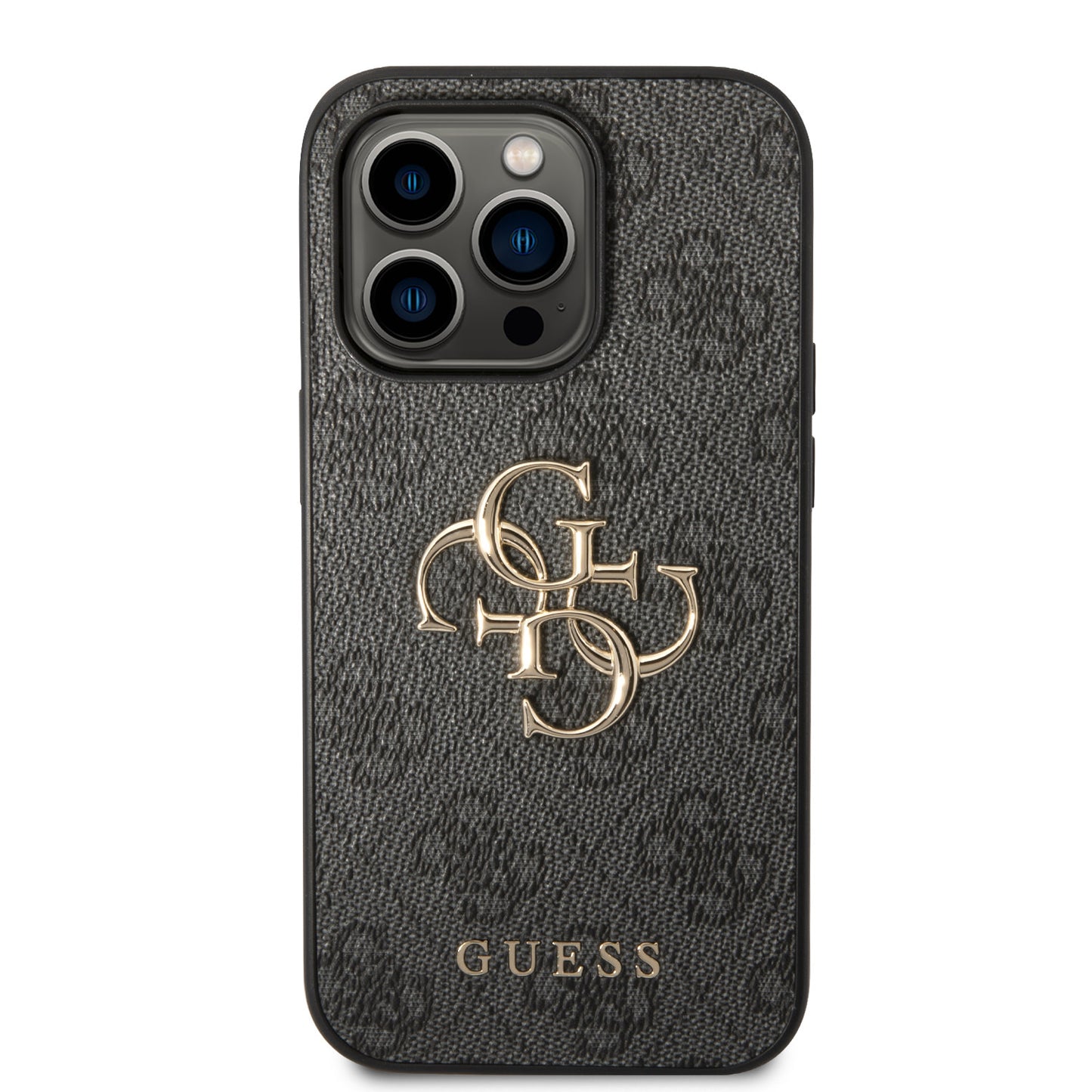 Guess iPhone 15 PRO Backcover - Big 4G Metal Logo - Grijs