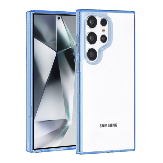 Samsung S24 Ultra Backcover - Transparant/Blauw
