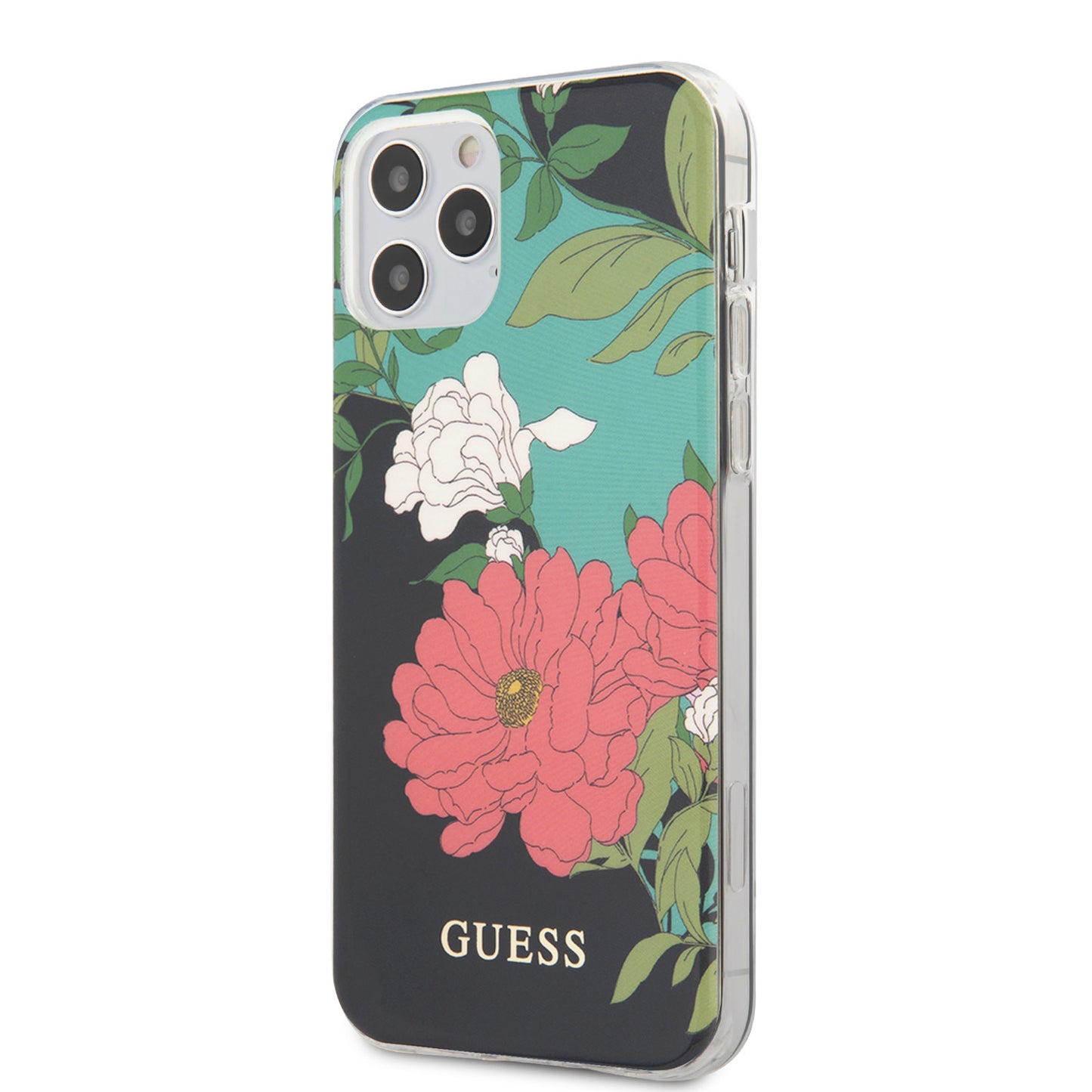 Guess iPhone 12/12 PRO Backcover - Flower TPU