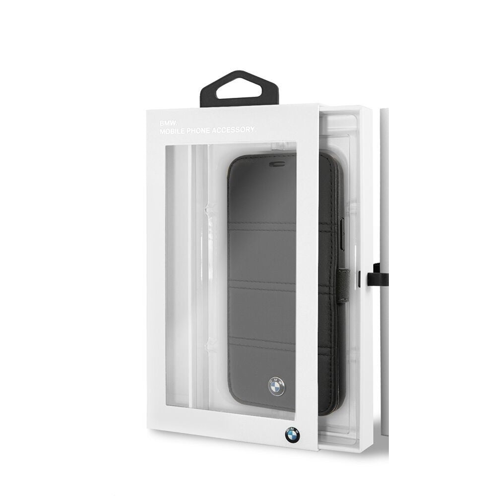 BMW iPhone 11 PRO Leren Bookcase met magneetsluiting - Zwart