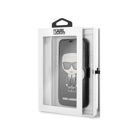 Karl Lagerfeld iPhone 11 PRO Bookcase met magneetsluiting - Zwart