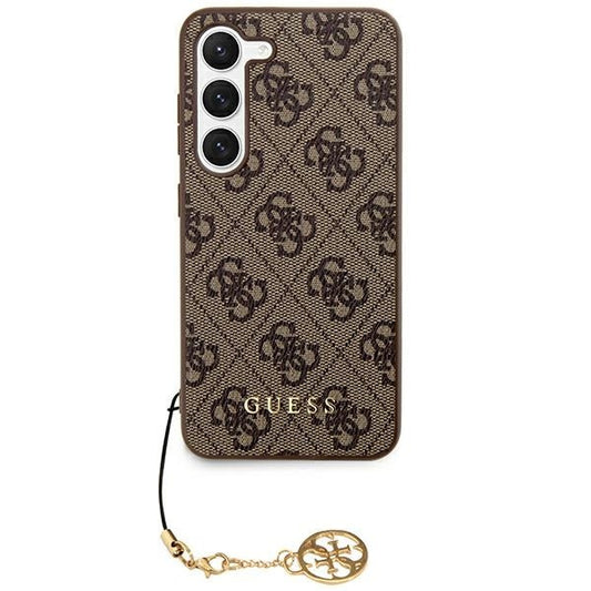 Guess Samsung S24 PLUS Backcover met Charm - Bruin