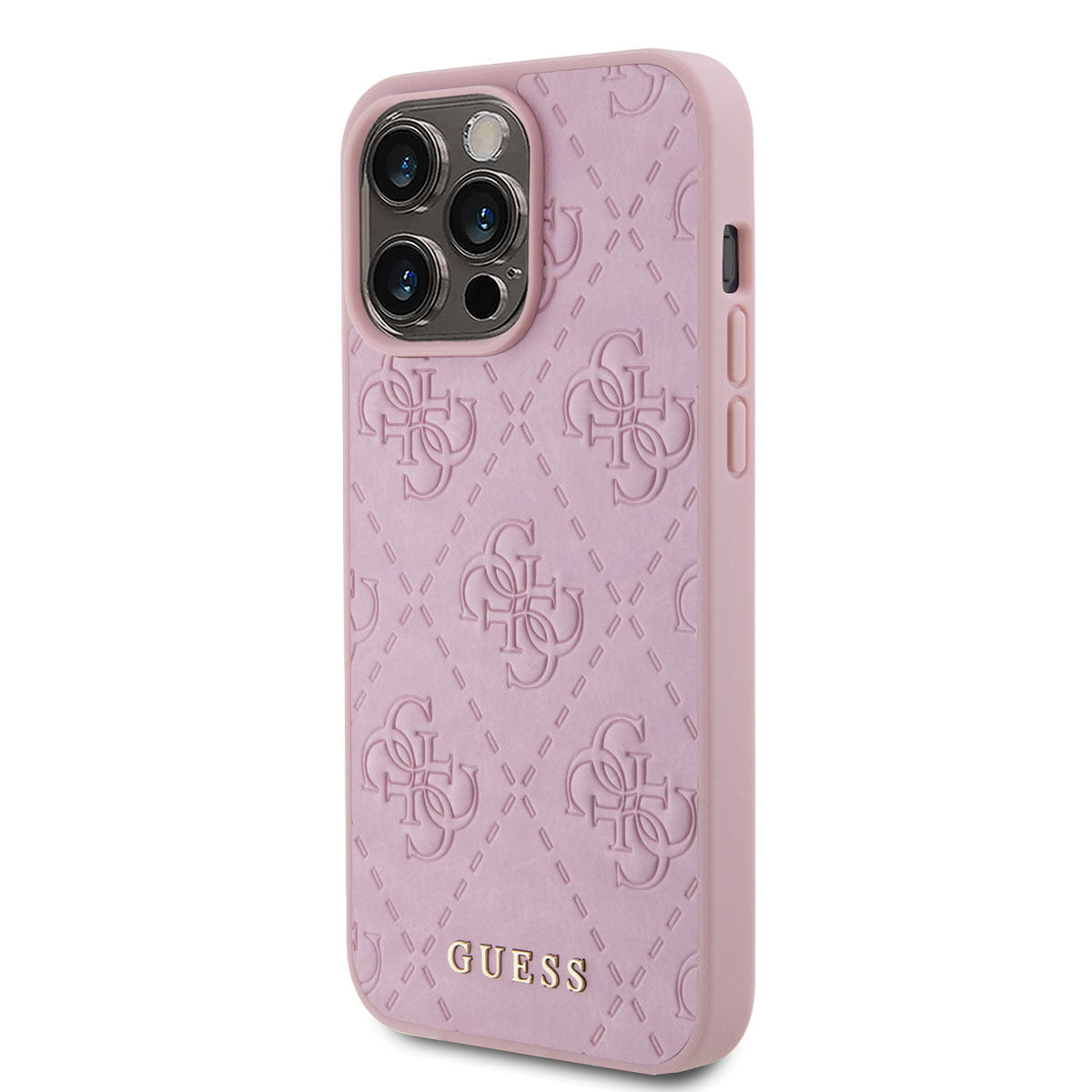 Guess iPhone 15 PRO MAX Backcover - Quilted 4G classic - Roze