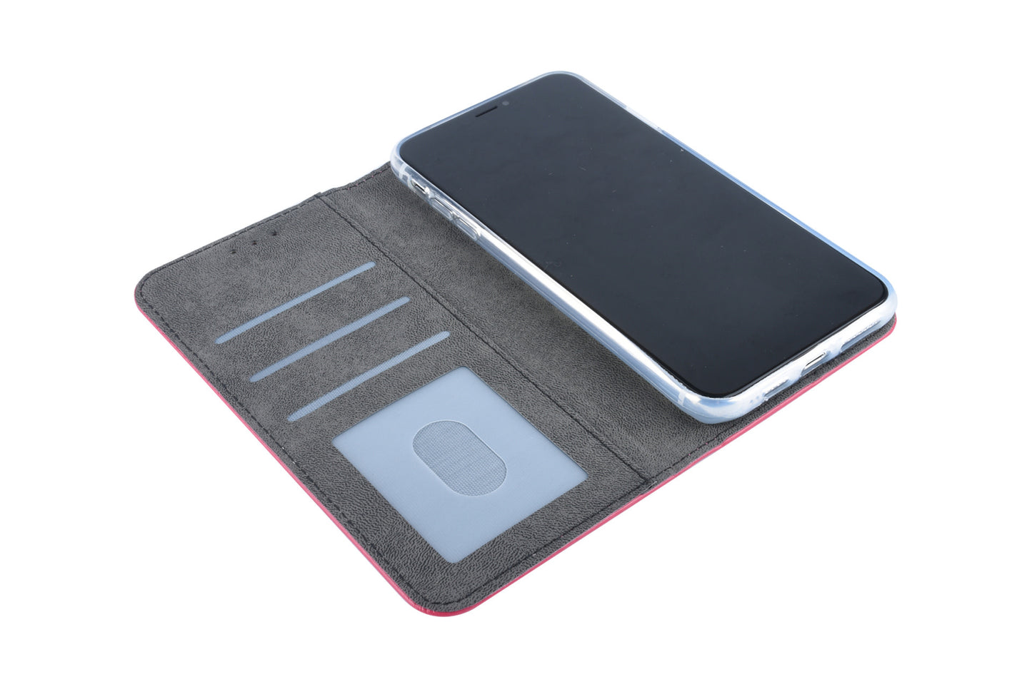 iPhone Xs Max Booktype hoesje - Roze - Pasjeshouder - Magneetsluiting