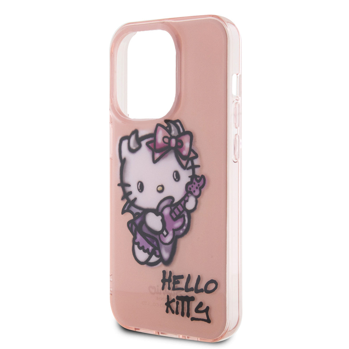 Hello Kitty iPhone 15 PRO MAX Backcover - Graffiti Guitar - Roze