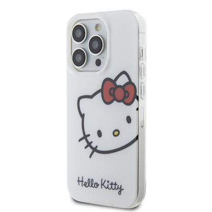Hello Kitty iPhone 15 PRO MAX Backcover - Kitty Head - Wit