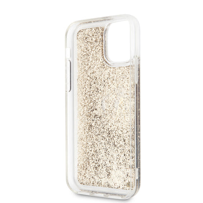 Karl Lagerfeld iPhone 11 PRO Backcover - Glitter - Transparant/Goud