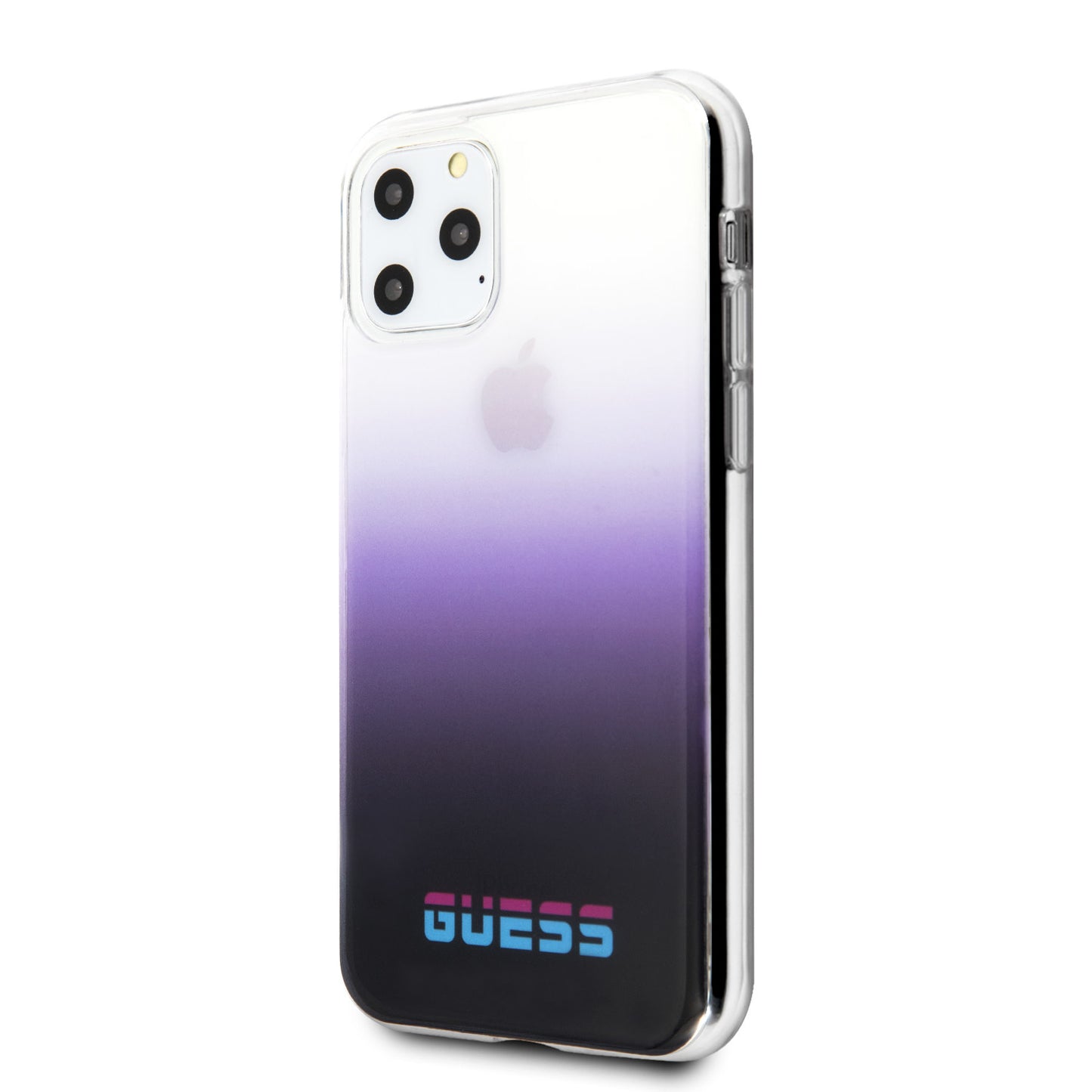 Guess iPhone 11 PRO Backcover - Gradient - California - Transparant Paars